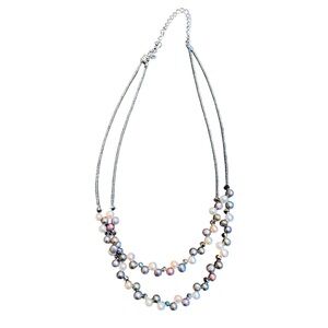 Lia Sophia Beaded layered look Neckace